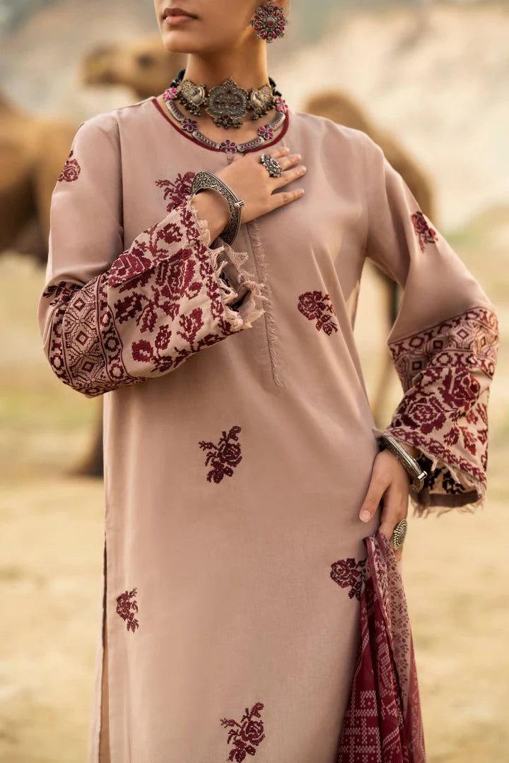 CL Khaddar 2 Pcs Embroidered Suit